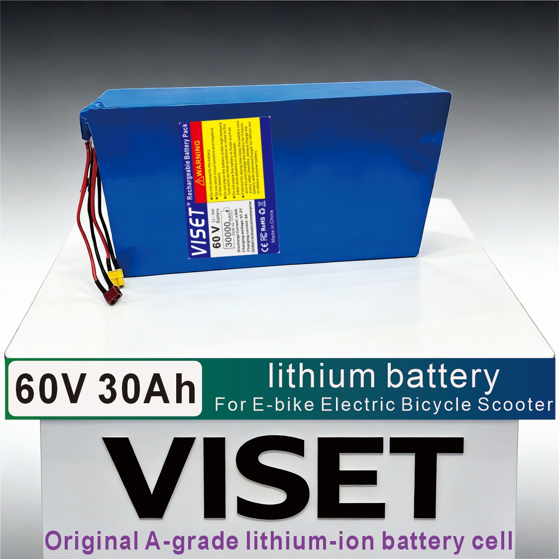 60V 30Ah Electric Scooter Battery - Аккумуляторный блок VISET 60В 30Ач для