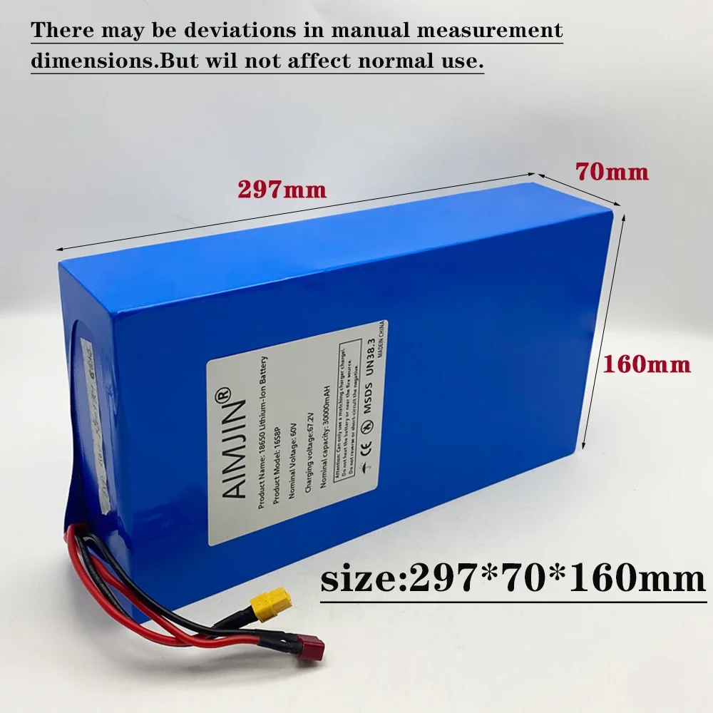 Литий-ионный аккумуляторный бл – обзор и цена 60V 30Ah Electric Scooter Battery