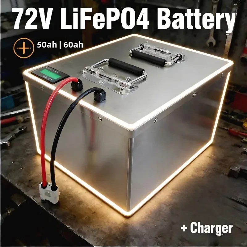 72 В, 50 Ач, 50 Ач, 60 Ач, 60  – обзор и цена 72V 60Ah Lifepo4 Battery Pack